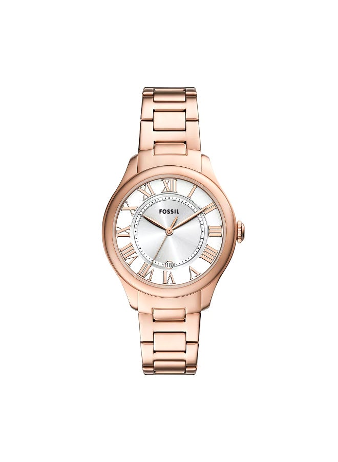 FOSSIL Women's Wo Gilmore Three-Hand Date Rose Gold-Tone Stainless Steel Watch ES5394 - 38mm  - Image 1