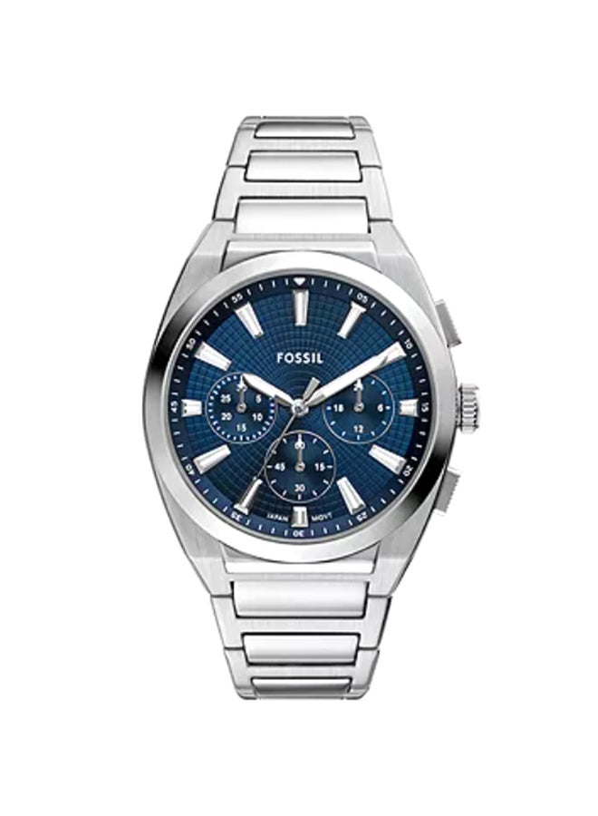 FOSSIL Men's Everett Chronograph Stainless Steel Watch FS6104 - 44mm  - Image 1