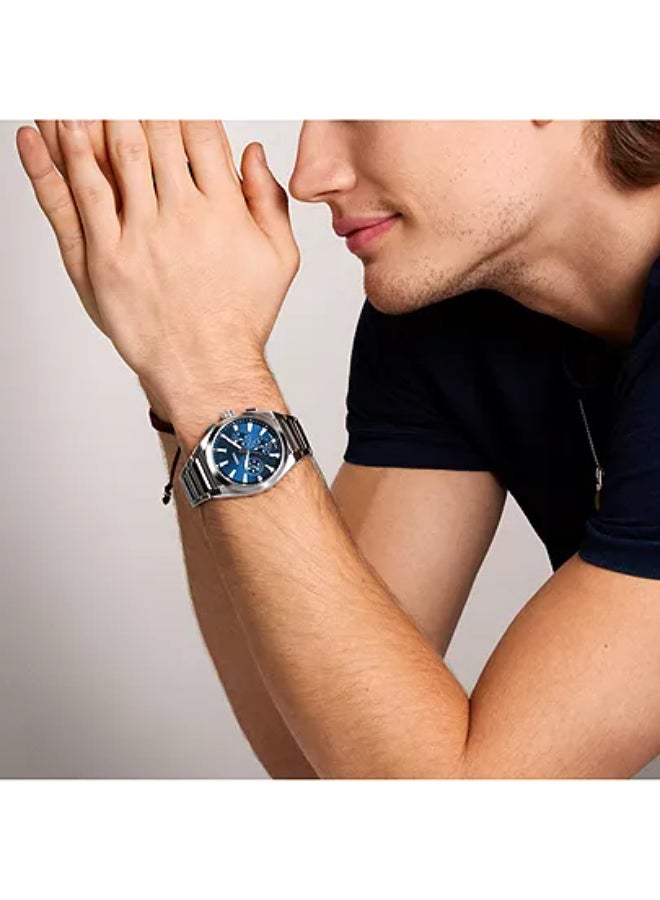 FOSSIL Men's Everett Chronograph Stainless Steel Watch FS6104 - 44mm  - Image 2