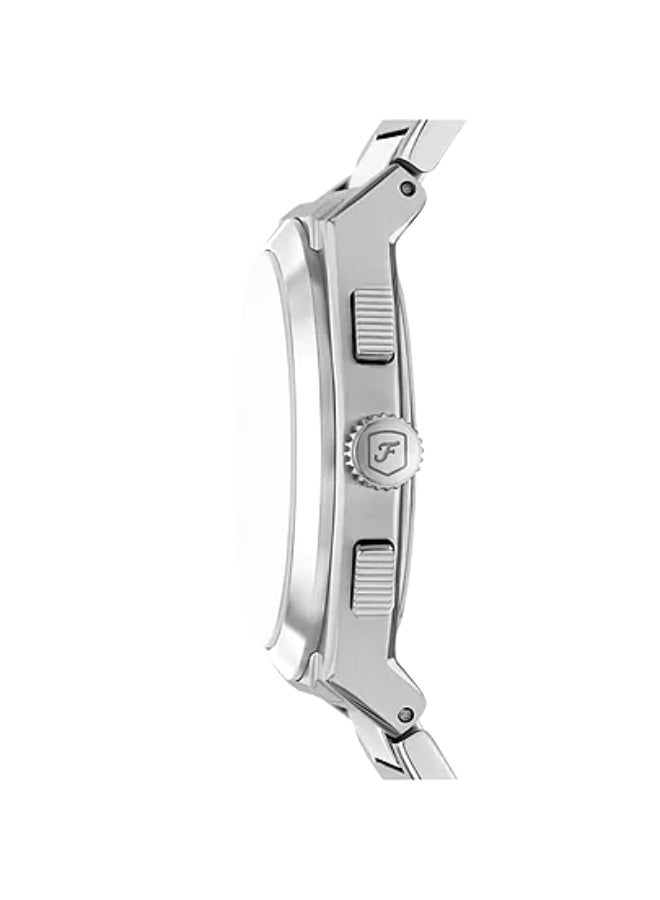 FOSSIL Men's Everett Chronograph Stainless Steel Watch FS6104 - 44mm  - Image 4