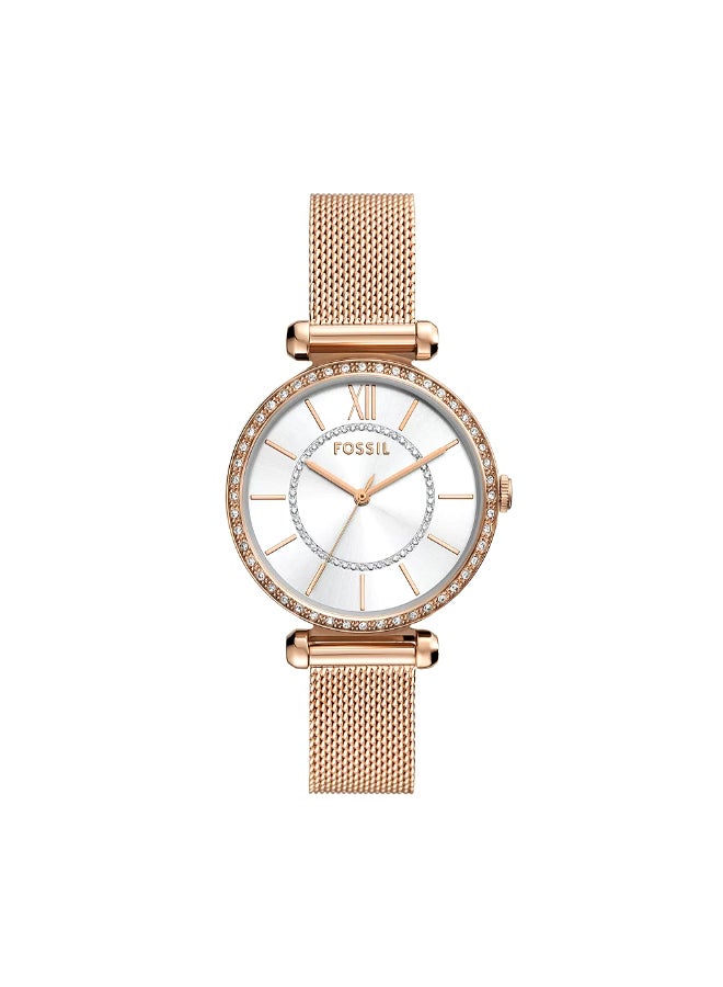 FOSSIL Women's Wo Tillie Three-Hand Rose Gold-Tone Stainless Steel Watch BQ3989 - 36mm  - Image 1