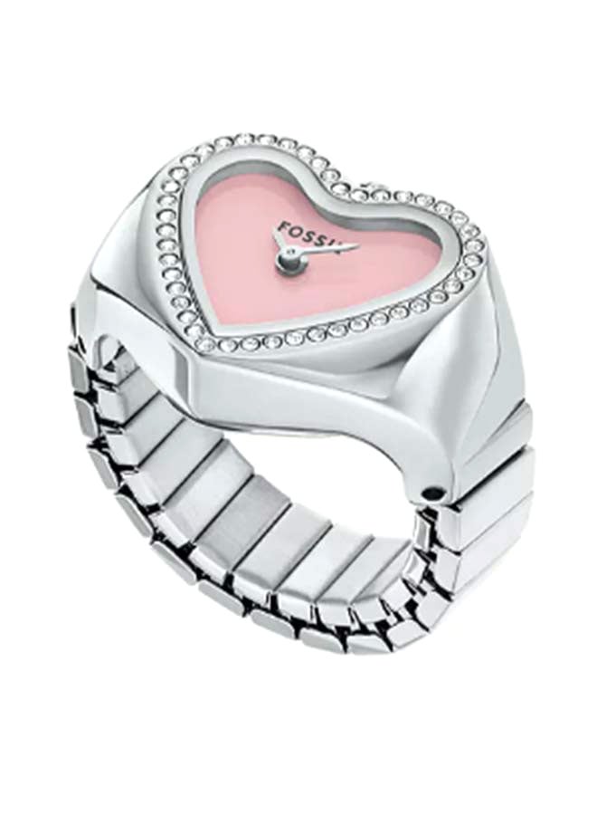 FOSSIL Women's Wo Watch Ring Two-Hand Stainless Steel ES5408  - Image 1