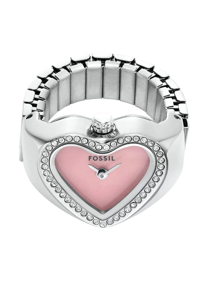 FOSSIL Women's Wo Watch Ring Two-Hand Stainless Steel ES5408  - Image 3