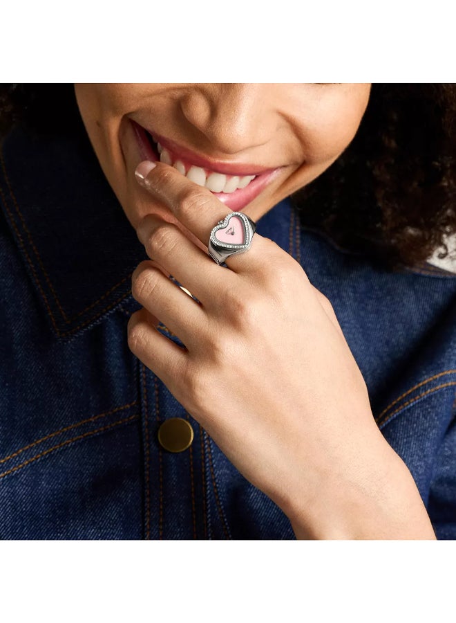 FOSSIL Women's Wo Watch Ring Two-Hand Stainless Steel ES5408  - Image 5