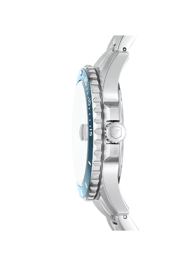 FOSSIL Men's Blue Dive Three-Hand Date Stainless Steel Watch FS6050 - 42mm  - Image 2