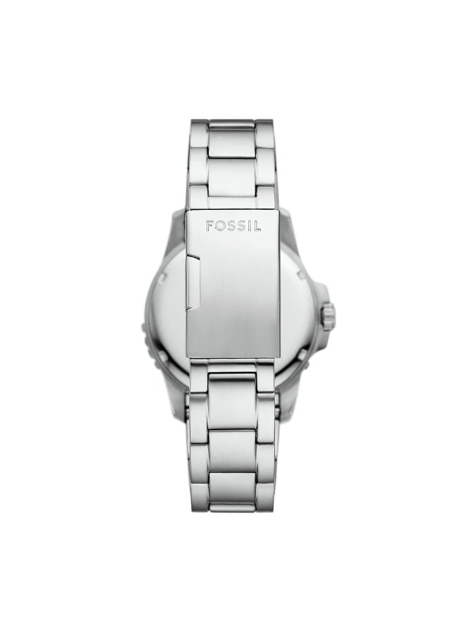 FOSSIL Men's Blue Dive Three-Hand Date Stainless Steel Watch FS6050 - 42mm  - Image 3
