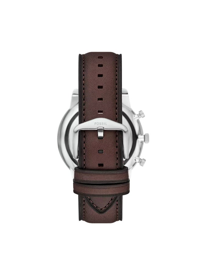 FOSSIL Men's Neutra Chronograph Brown Leather Watch FS6109 - 44mm  - Image 3