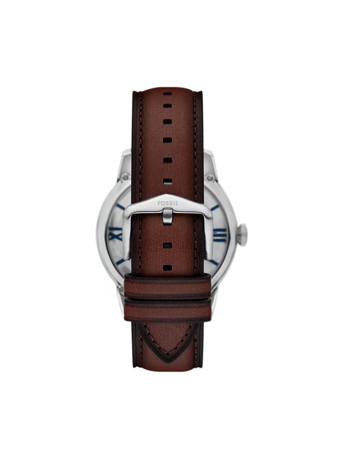 FOSSIL Men's Townsman Automatic Brown Leather Watch ME3267 - 44mm  - Image 3