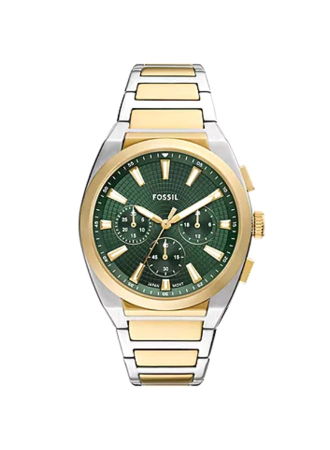 FOSSIL Men's Everett Chronograph Two-Tone Stainless Steel Watch FS6106 - 44mm  - Image 1