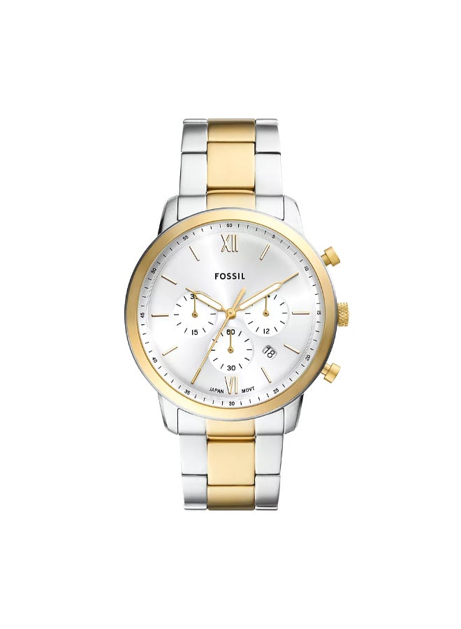 FOSSIL Men's Neutra Chronograph Two-Tone Stainless Steel Watch FS6112 - 44mm  - Image 1