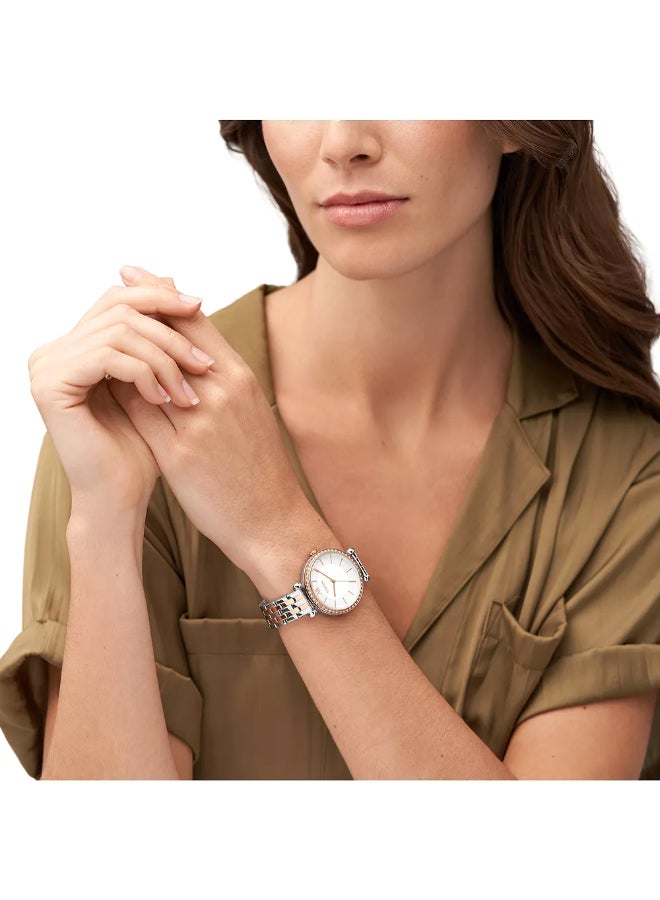 FOSSIL Women's Wo Tillie Three-Hand Two-Tone Stainless Steel Watch BQ3901 - 36mm  - Image 4