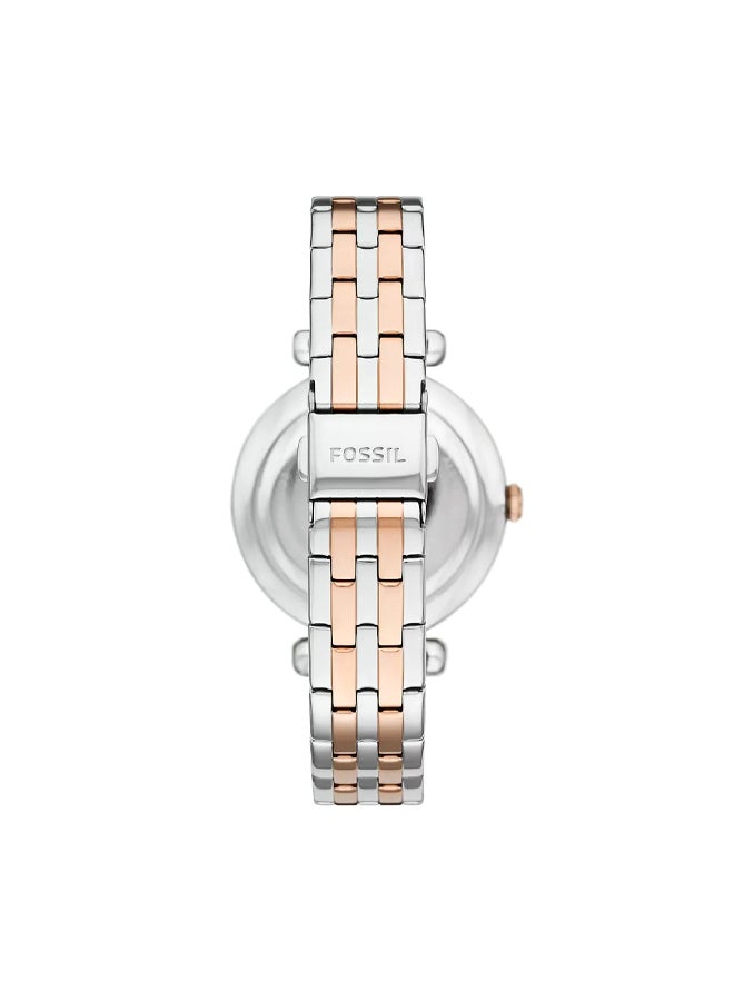 FOSSIL Women's Wo Tillie Three-Hand Two-Tone Stainless Steel Watch BQ3901 - 36mm  - Image 3