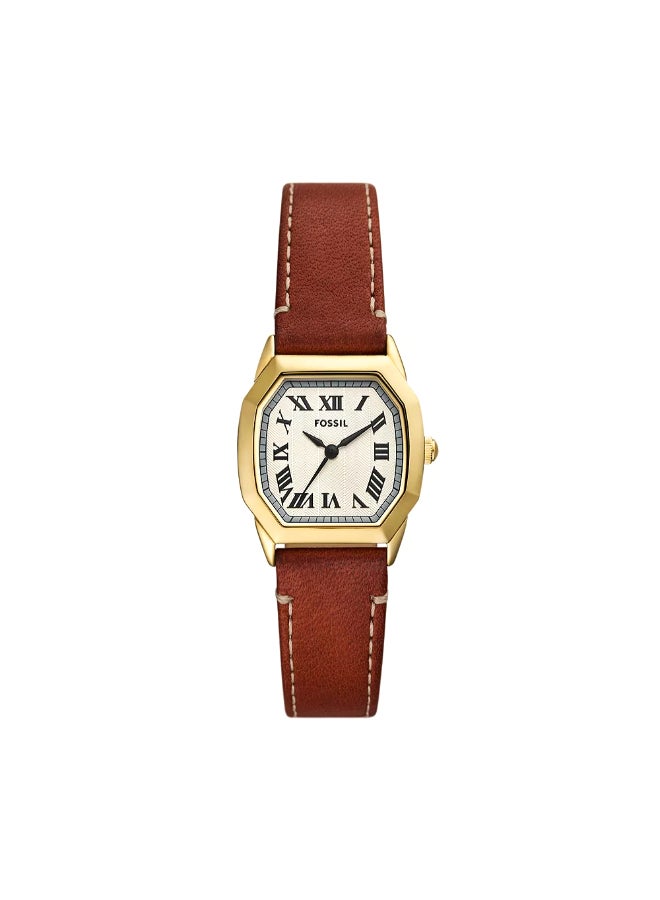 FOSSIL Women's Wo Harlow Three-Hand Medium Brown Leather Watch ES5364 - 27mm  - Image 1