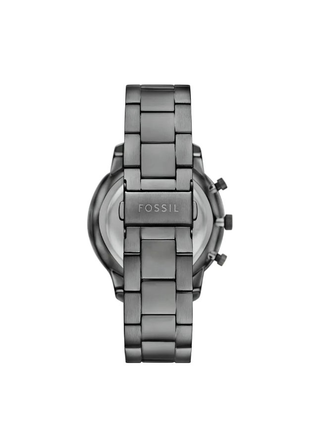 فوسيل ساعة نيورا كرونوغراف سموك من الفولاذ المقاوم للصدأ FS6111 - 44 مم - Image 3