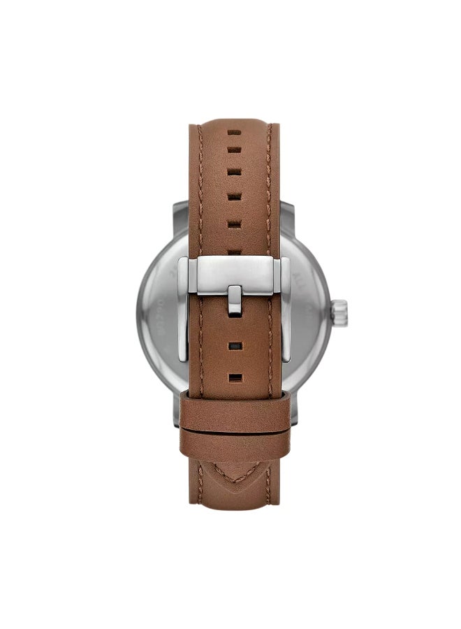 FOSSIL Men's Rhett Multifunction Brown Leather Watch BQ2908 - 43mm  - Image 3