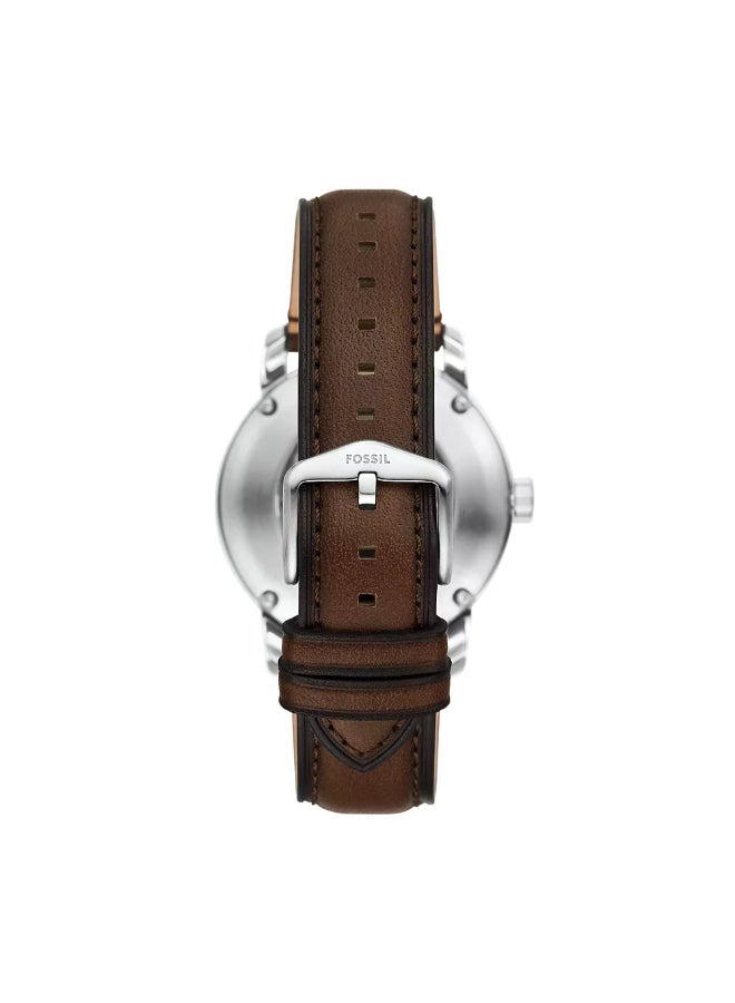 FOSSIL Men's Heritage Automatic Brown Leather Watch ME3264  - Image 3