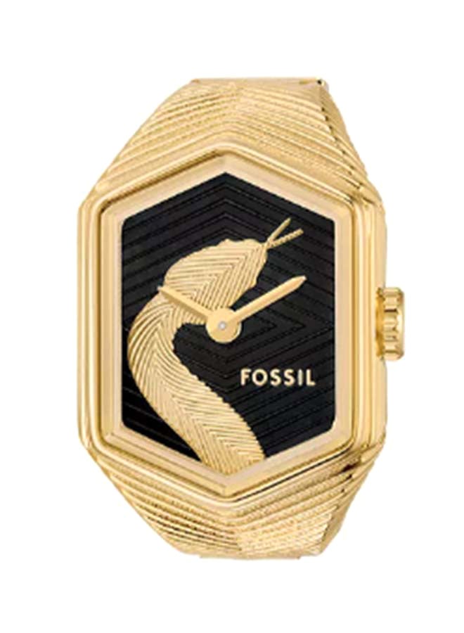 FOSSIL Women's Wo Watch Ring Two-Hand Gold-Tone Stainless Steel ES5382  - Image 2