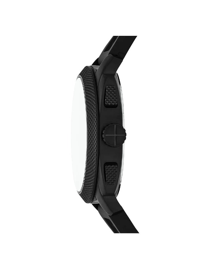 FOSSIL Men's Machine Chronograph Black Silicone Watch FS6099 - 44mm  - Image 2