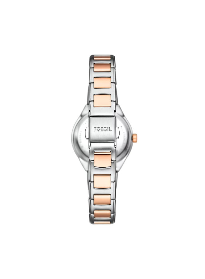 FOSSIL Women's Wo Eevie Three-Hand Date Two-Tone Stainless Steel Watch BQ3955  - Image 3