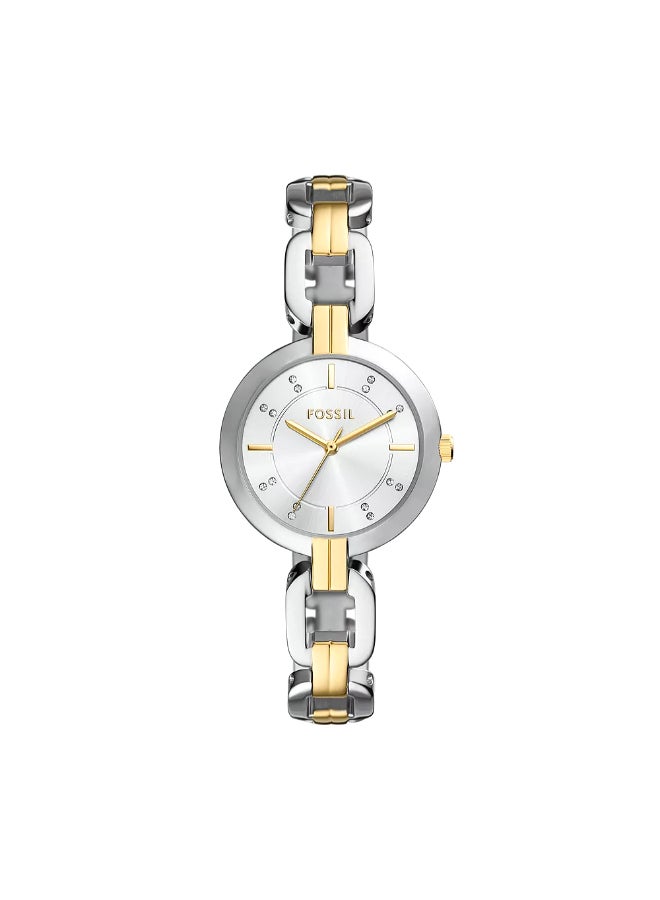 FOSSIL Women's Wo Kerrigan Three-Hand Two-Tone Stainless Steel Watch BQ5000 - 32mm  - Image 1