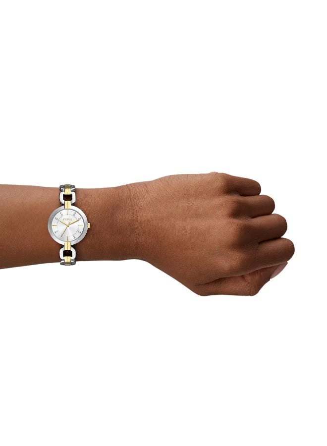 FOSSIL Women's Wo Kerrigan Three-Hand Two-Tone Stainless Steel Watch BQ5000 - 32mm  - Image 3