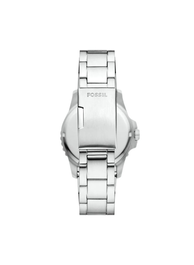 FOSSIL Men's Blue Dive Three-Hand Date Stainless Steel Watch FS6038 - 42mm  - Image 3