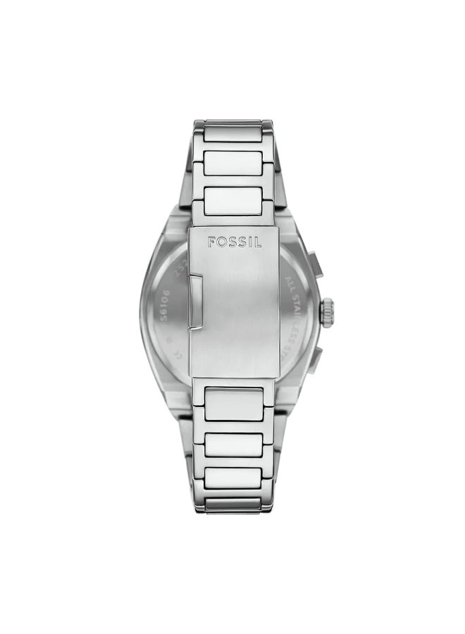 FOSSIL Men's Everett Chronograph Stainless Steel Watch FS6105 - 44mm  - Image 3