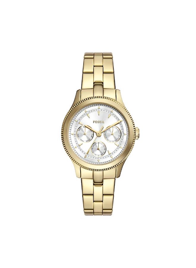 FOSSIL Women's Wo Brynn Multifunction Gold-Tone Stainless Steel Watch BQ3994 - 38mm  - Image 1