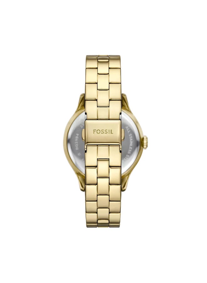 FOSSIL Women's Wo Brynn Multifunction Gold-Tone Stainless Steel Watch BQ3994 - 38mm  - Image 3