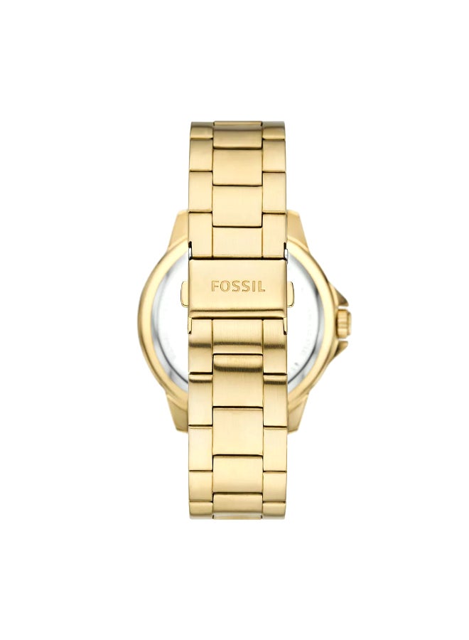 FOSSIL Men's Bannon Automatic Gold-Tone Stainless Steel Watch BQ2680 - 45mm  - Image 3