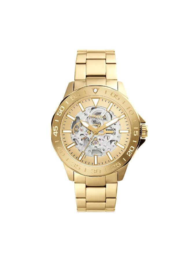 FOSSIL Men's Bannon Automatic Gold-Tone Stainless Steel Watch BQ2680 - 45mm  - Image 1