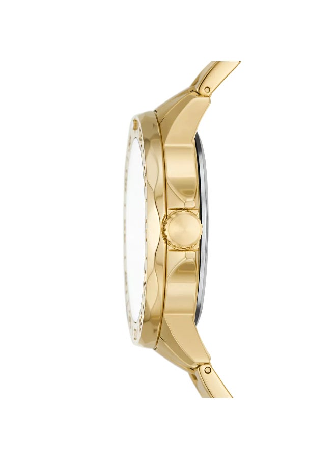 FOSSIL Men's Bannon Automatic Gold-Tone Stainless Steel Watch BQ2680 - 45mm  - Image 2