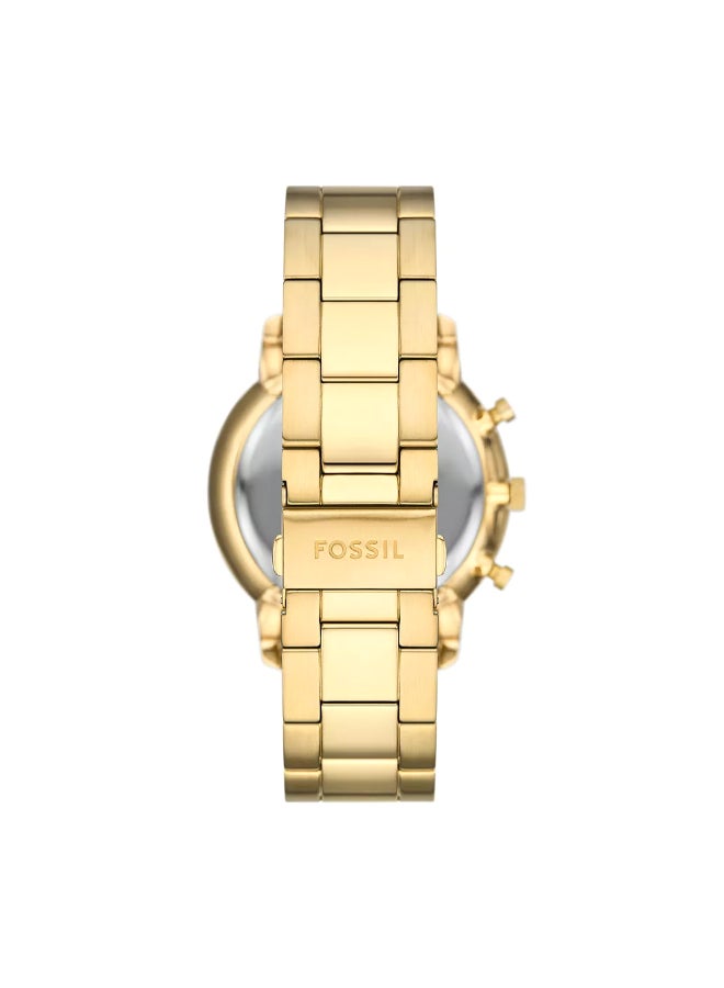 FOSSIL Men's Neutra Chronograph Gold-Tone Stainless Steel Watch FS6093 - 44mm  - Image 3