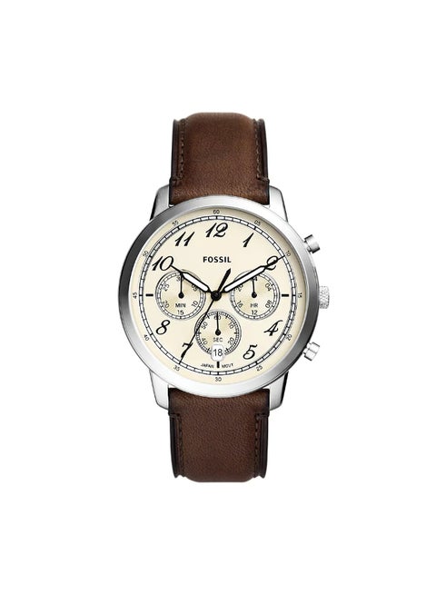 Men's Wo Neutra Chronograph Brown Leather Watch FS6022 - 44mm