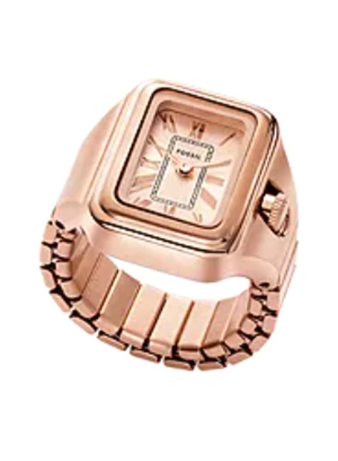 FOSSIL Women's Wo Raquel Watch Ring Two-Hand Rose Gold-Tone Stainless Steel ES5345  - Image 1