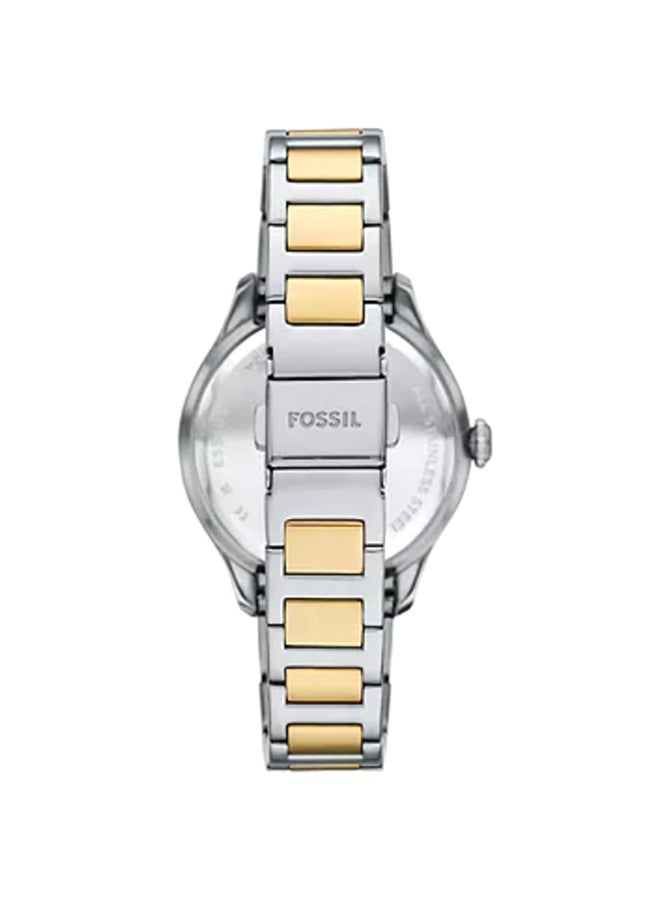 FOSSIL Women's Wo Gilmore Three-Hand Date Two-Tone Stainless Steel Watch ES5396 - 38mm  - Image 4