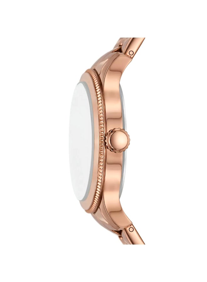 FOSSIL Women's Wo Brynn Multifunction Rose Gold-Tone Stainless Steel Watch BQ3993 - 38mm  - Image 2