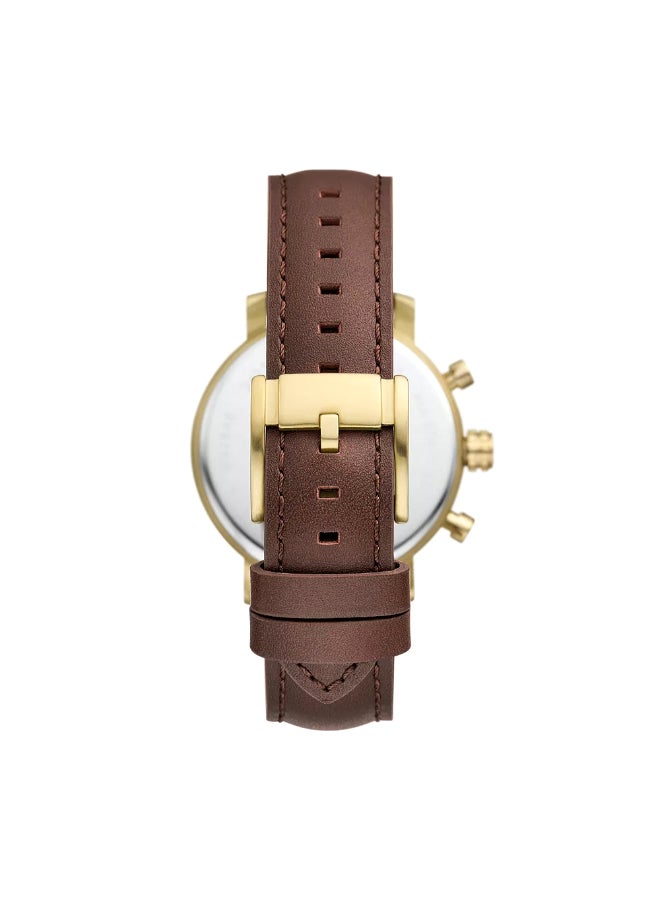 FOSSIL Men's Rhett Multifunction Brown LiteHide™ Leather Watch BQ2848 - 42mm  - Image 3