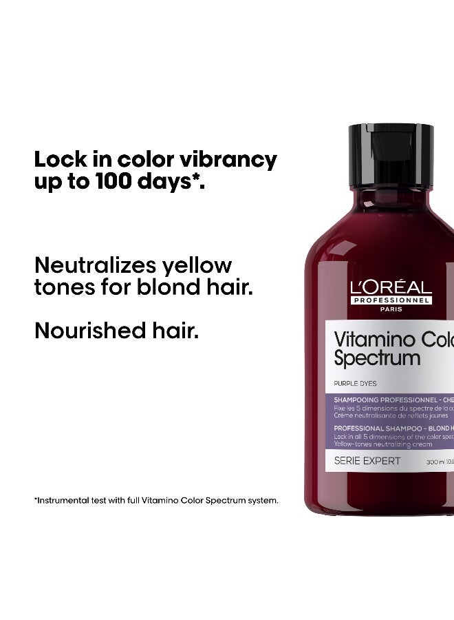 لوريال بروفيسيونال Vitamino Color Spectrum Professional Purple Shampoo 300ml  - Image 2