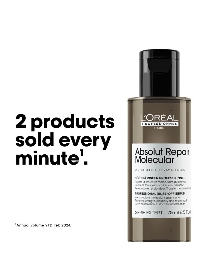 L'Oréal Professionnel Professionnel Absolut Repair Molecular Rinse-Off Serum - 75ml  - Image 2