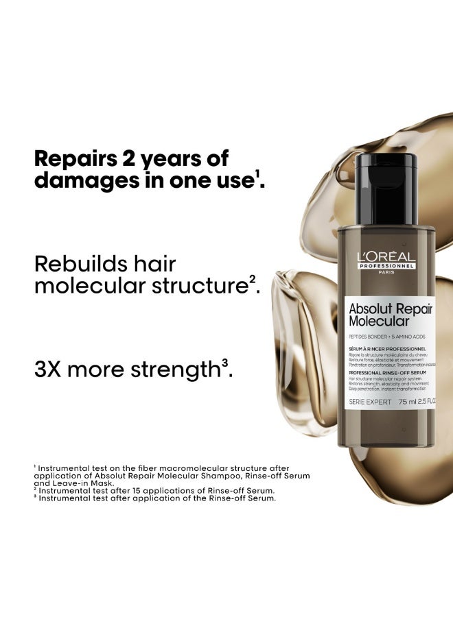 L'Oréal Professionnel Professionnel Absolut Repair Molecular Rinse-Off Serum - 75ml  - Image 3