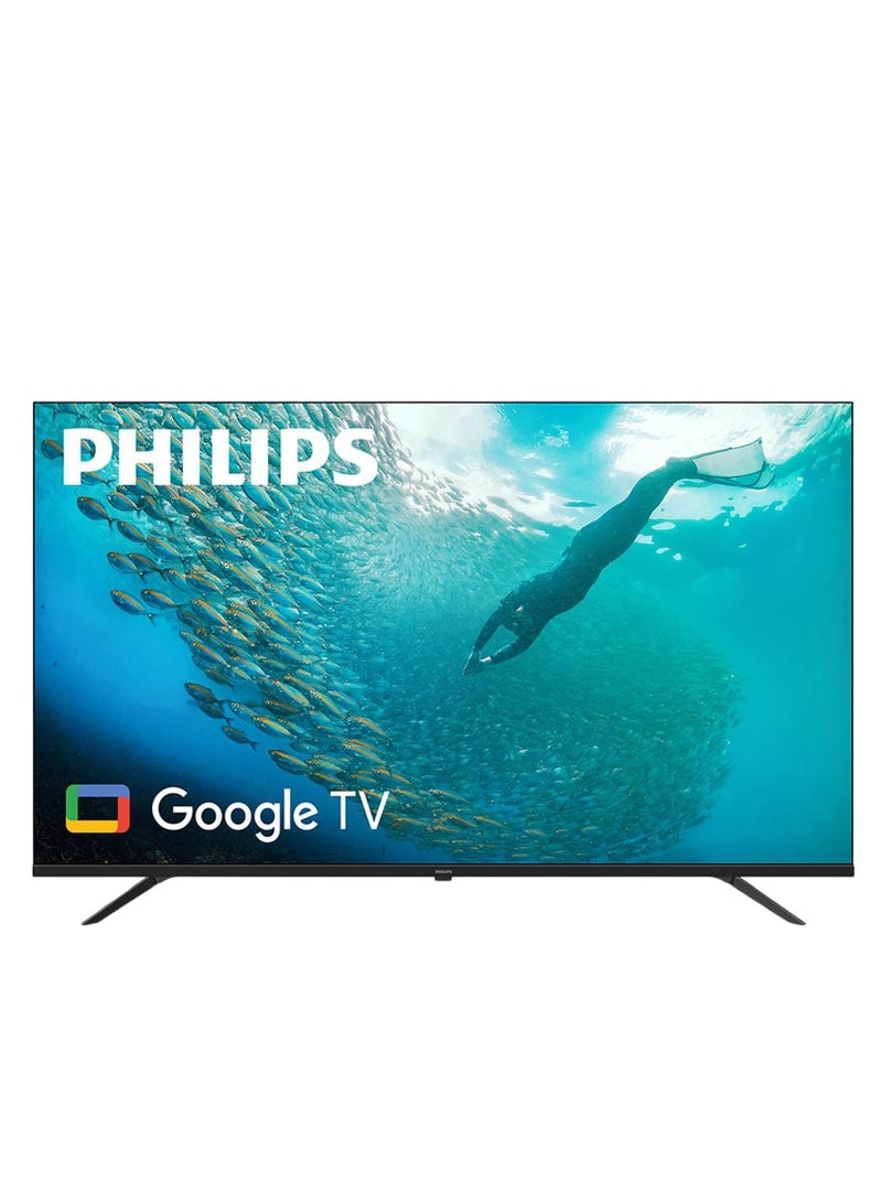 Philips - 55 Inch 4K Ultra HD Smart Google TV with Hands-Free Voice Control Dolby Vision Atmos HDR10 with built-in Google Assistant (2025 Model) 55PUT7110/56 - Black 55PUT7110/56 black - Image 1