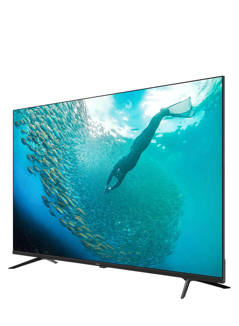 Philips - 55 Inch 4K Ultra HD Smart Google TV with Hands-Free Voice Control Dolby Vision Atmos HDR10 with built-in Google Assistant (2025 Model) 55PUT7110/56 - Black 55PUT7110/56 black - Image 1