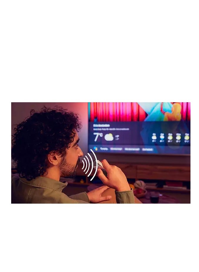 Philips - 55 Inch 4K Ultra HD Smart Google TV with Hands-Free Voice Control Dolby Vision Atmos HDR10 with built-in Google Assistant (2025 Model) 55PUT7110/56 - Black 55PUT7110/56 black - Image 1
