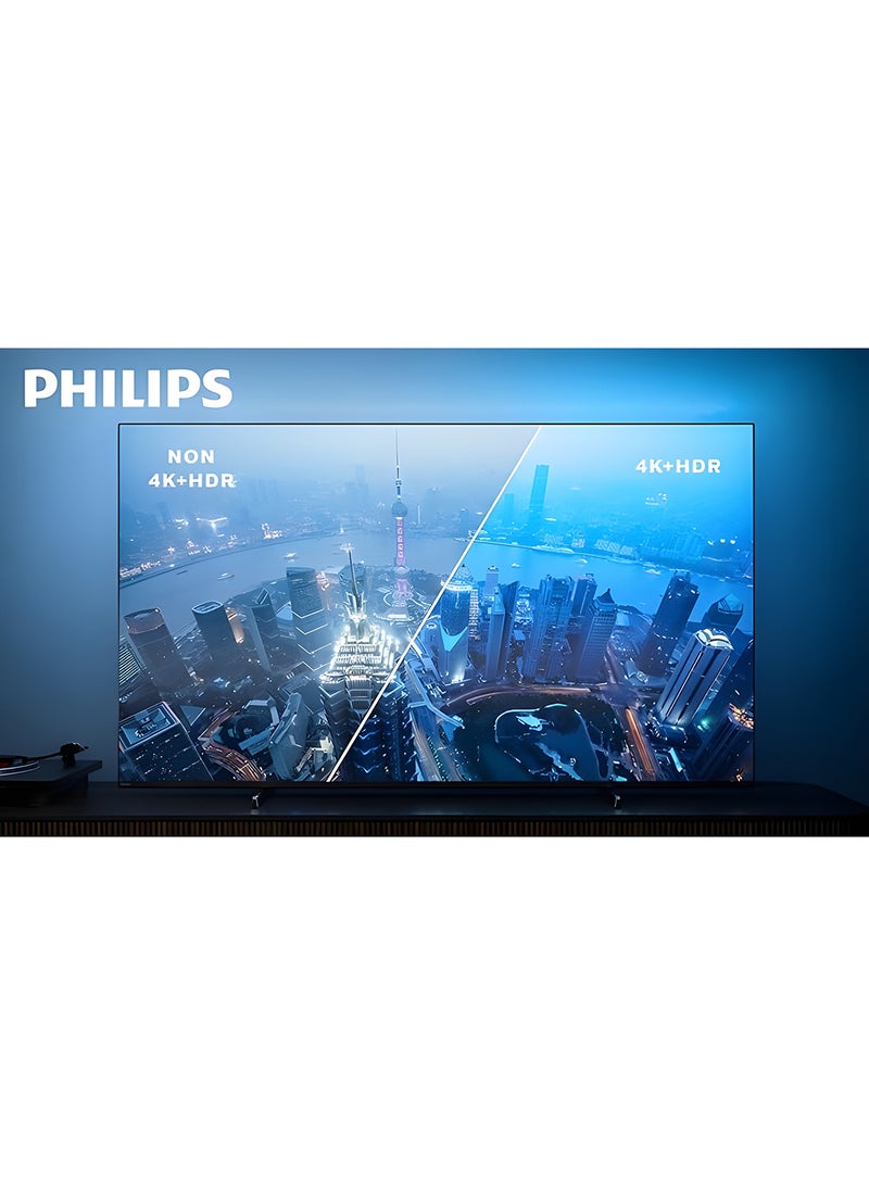 Philips 55 Inch 4K Ultra HD Smart Google TV with Hands-Free Voice Control Dolby Vision Atmos HDR10 with built-in Google Assistant (2025 Model) 55PUT7110/56 - Black 55PUT7110/56 black  - Image 3