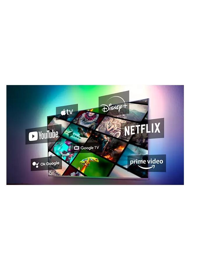 55 Inch 4K Ultra HD Smart Google TV with Hands-Free Voice Control Dolby Vision Atmos HDR10 with built-in Google Assistant (2025 Model) 55PUT7110/56 - Black 55PUT7110 Black image 6