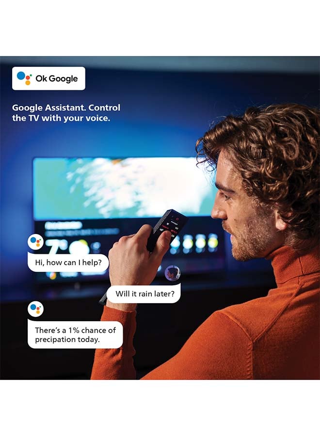 Philips 55 Inch 4K Ultra HD Smart Google TV with Hands-Free Voice Control Dolby Vision Atmos HDR10 with built-in Google Assistant (2025 Model) 55PUT7110/56 - Black 55PUT7110 Black - Image 5