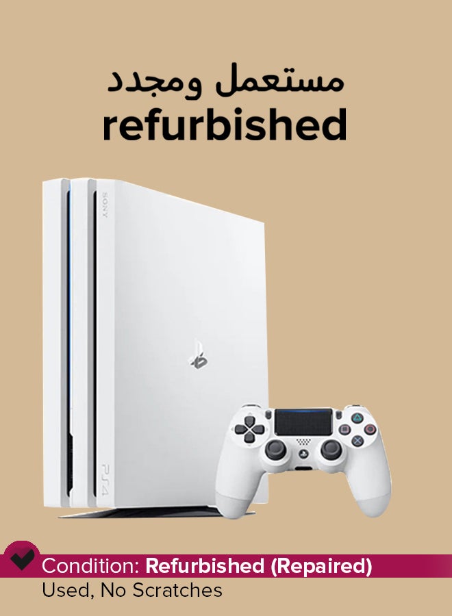 Sony Refurbished -  PlayStation 4 Pro 1TB White With 2 Controller - Image 1