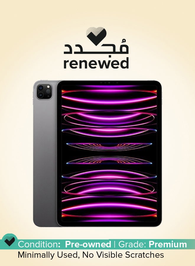 Apple Renewed - iPad Pro 2022 (6th Gen) 12.9-Inch Space Gray 256GB 5G - International Version - Image 1