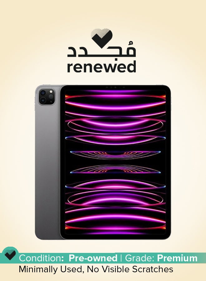 Apple Renewed - iPad Pro 2022 (4th Gen) 11-Inch 128GB WiFi Space Gray - International Version - Image 1